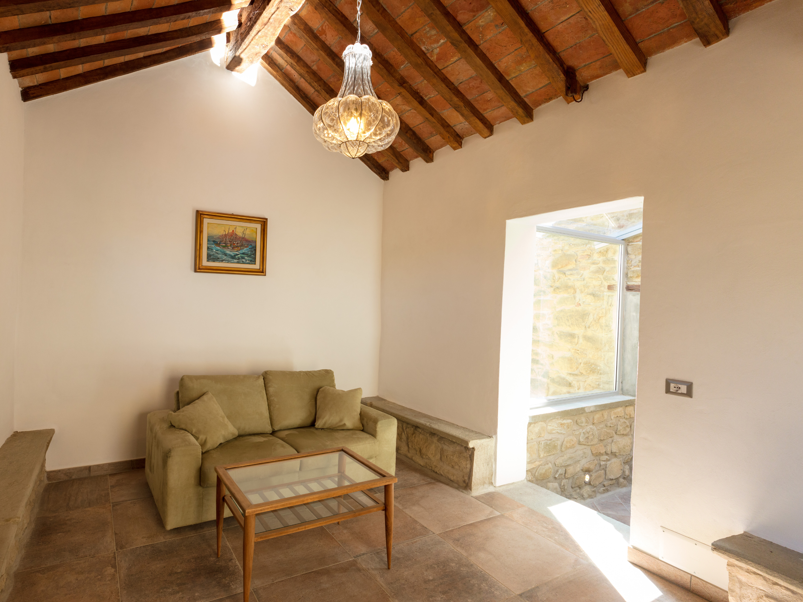 Casale soggiorno tenuta la scure cortona